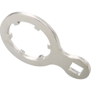 Combination Wrench Tool with 1/2-inch Ratchet Wrench Drive, stainless steel, for loosening/mounting the steering head sleeve nut, item 29590