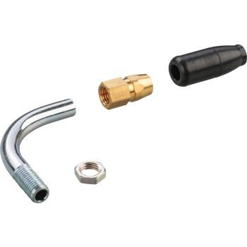 Small Parts Set for VM Carburettor (90° Pipe, Adjusting Screw, Dust Cover, Nut)