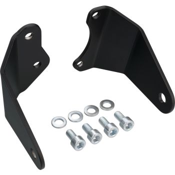 Headlight Bracket 'Slim', Black Powdercoated Aluminium, 1 Pair, Standard Baseplate for Mounting Required