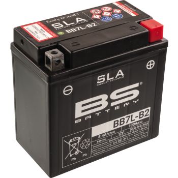 SLA Battery 12V / 8.4Ah, maintenance-free filling, leak-proof due to SLA technology (without fleece, without gel) Type BB7L-B2 / 12N7-3B