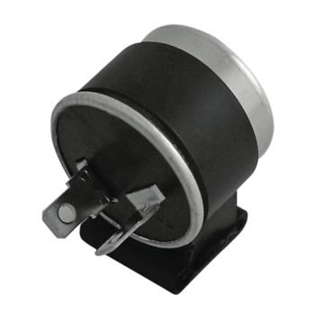 Flasher Relay, 12V, 2 Pin, Mechanical (without rubber bracket; connections: X=battery, C=switch)
