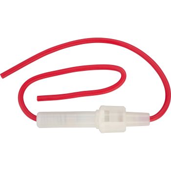 Fuse Holder for Glass Fuse incl. 15A Fuse (Length 30mm)