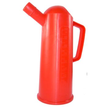Hünersdorff Oil Can, 1l with Spout (Scale in 50ml-Steps, Oil and Acid-Resistant Polypropylene)