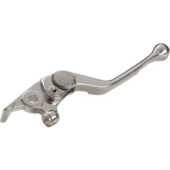 Adjustable Front Brake Lever (4 Positions, Aluminium, Silver), Suitable for Master Cylinder 40099/40222/40128