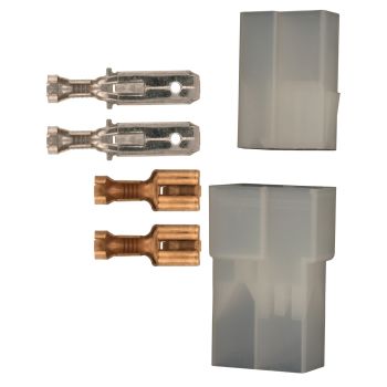 2-Way Connector/Housing-Set incl. Connectors (Blade Type)