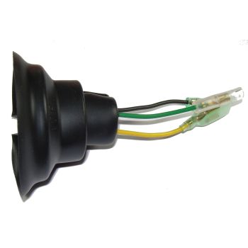 Bilux-Socket with Wiring Loom (OEM), fits Item 40356, needs 6V-Bulb 27176