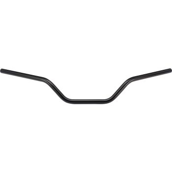 Steel Handlebar 'Classic High', Black  (Vehicle Type Approval for SR500), 830x120mm, Diameter 22mm