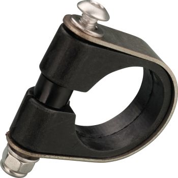KEDO Handlebar Clamp 'Slim', stainless steel, low-vibration, suitable for mounting additional accessories, e.g. speedometer, pilot lights