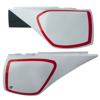 TT600 Replica Side Cover, white, 1 pair