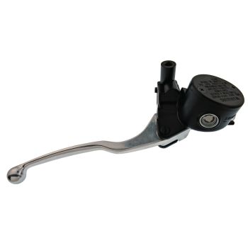 NISSIN Front Brake Master Cylinder 'Seventies', Black/Silver, incl. Lever, Reservoir and Brake Light Switch