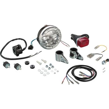 TT500 Lighting Kit, without HS1 bulb, incl. e-approved reflector and lamp grille -></picture> please enlarge hole for pilot light if necessary