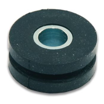Rubber Bushing with Metal Insert, M6, fits Drilled Holes of 13mm and Material Thickness of 2.5mm