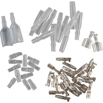 Japanese Bullet Connector Set, 52 Pieces (Single plugs see parts 40112, 40113, 40115, 40116, 40117, 40118)