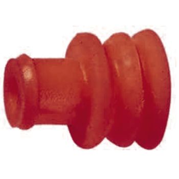 Rubber Cable Seal, Red, Suitable for Cable Diameters (Outer) from 2.6-3.3 mm (Complies to our 1.5sq.mm Cords)
