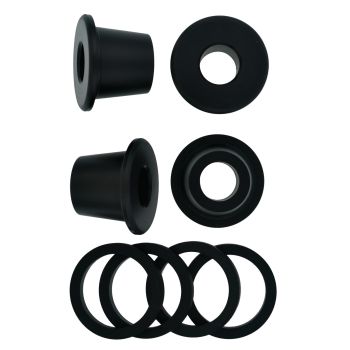 KEDO Top Yoke Bushings (Massive) for Handlebar Clamp, Black Plastic, Set of 4