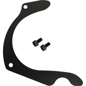 KEDO Aluminium Chain Guide (Case Saver), black powder coated, incl. black anodized aluminium bolts