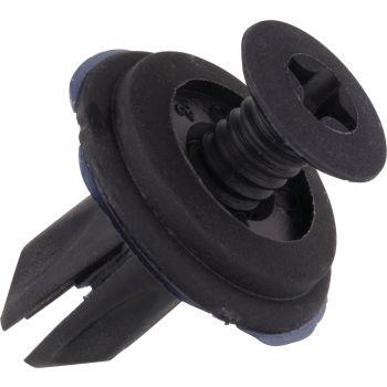 Plastic Expanding Rivet, Black, Reusable, 1 Piece (Diam. 6/14mm)