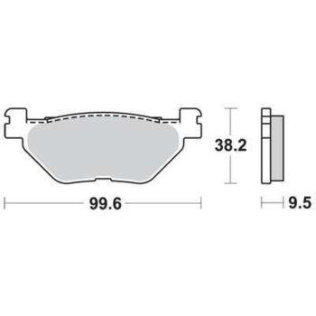 LUCAS Brake Pads, Rear, 1 Pair (Vehicle Type Approval)