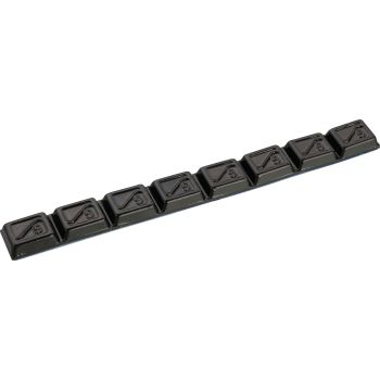 Tyre Balancing Weight 40g (lead black, self-adhesive, 8x5 gram segments), width 10mm, replacement for item 40872