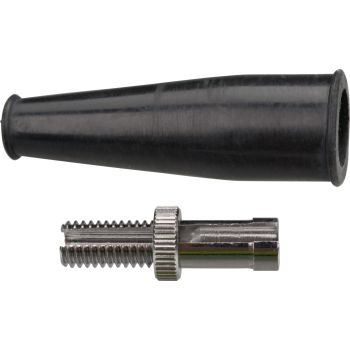 M8x1.25 Adjusting Screw incl. Nut for Brake or Clutch Control Cable, 1 Piece (length 35mm, incl. cap, max. cable cover diameter: 6.3mm)