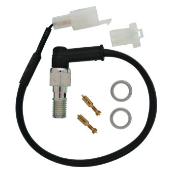 Brake Light Switch, hydraulic M10x1.25 (90°, 100cm Connection Lead)