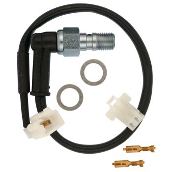 Brake Light Switch, hydraulic M10x1.00 (angled, 100mm cable) incl. sealing washer and plug