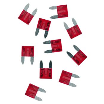 Fuse, Mini Blade Type, 10A, Pack of 10