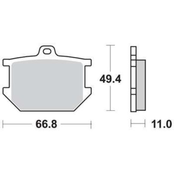 TRW-LUCAS Brake Pads, Front Left/Front Right, 1 Pair (Vehicle Type Approval)