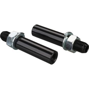 Indicator Extension 37mm, M8 inner thread innner/ M10x1.25 outer, diameter 12mm, not slotted, black, 1 pair