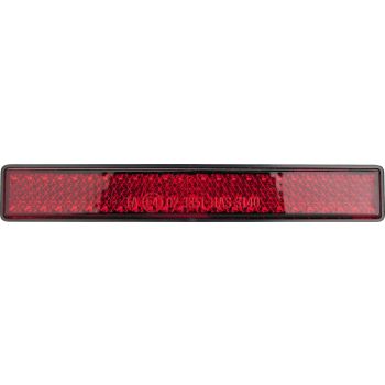Rear Reflector, 100x15mm, M5 Center Bolt, 'E'-Marked
