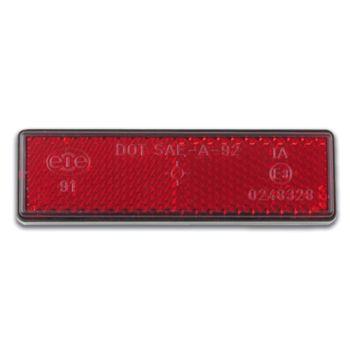 Rear Reflector, Red, 'E'-Marked, 94x28mm, Self-Adhesive