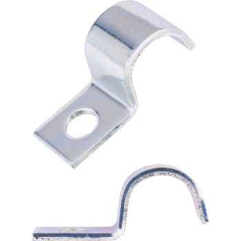 Cable Clamp, base plate 10x10mm, 5mm hole, 10.5mm tunnel