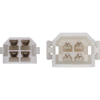4-Pin Connector Housing incl. 2x4 round type connectors