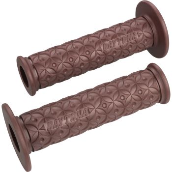 Handlebar Grip Daytona 'D-Ninja', brown, for 22mm handlebars, open ends, 1 pair