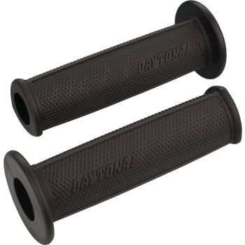 Handlebar Grip Daytona 'D-Delta', black, for 22mm handlebars, open ends, triangular shape with arched sides, 1 pair