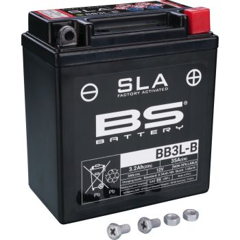 SLA Battery 12V / 3.2Ah, maintenance-free filling, leak-proof due to SLA technology (without fleece or gel) Type BB3L-B / YB3L-A / YB3L-B