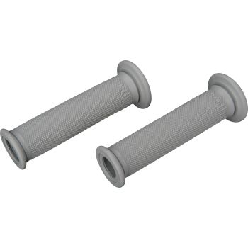 'Classic' Handlebar Grip, Light-Grey, Soft, Length approx 125mm, Open End, 1 Pair