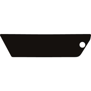Decal 'Black Part', suitable for LH side cover (OEM: painted), for replica and OEM side cover
