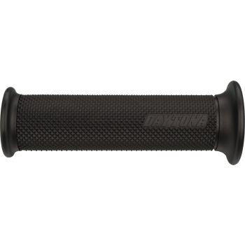Handlebar Grip Daytona 'D-Base', black, for 22mm handlebars, length 123mm, open ends, 1 pair