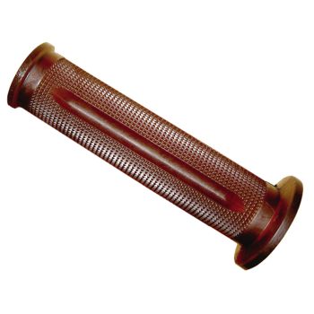 Handlebar Grips 'Seventies', natural rubber, brown , length 132mm, 1 pair, closed ends, suitable for 22mm handlebars