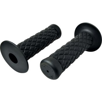 Handlebar Grip Biltwell 'Thruster', black, 1 pair, suitable for 22mm handlebars, closed ends