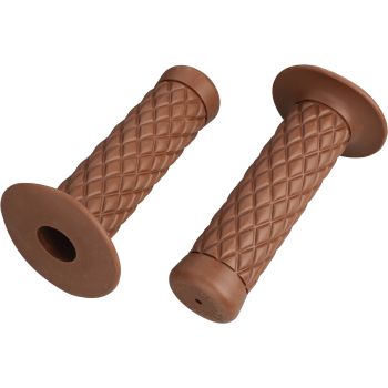 Handlebar Grip Biltwell 'Thruster', brown, 1 pair, suitable for 22mm handlebars, closed ends