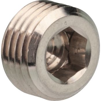 Cover Cap/Plug for Brake Block Sliding Pins, M10x1.0 fine thread, 6mm thick, stainless steel, 1 piece