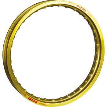 Flattrack-Felge 2.15x19' Excel, gelbgold eloxiert, Bohrmuster passend für SR500 vorn und SR/XT hinten, SONDERPOSTEN solange Vorrat reicht