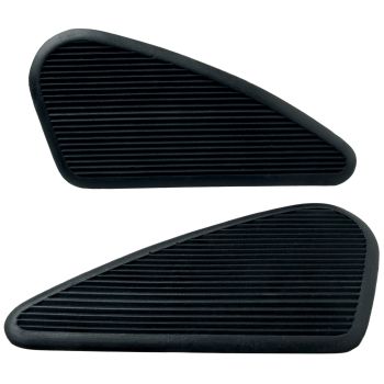 Classic Tank Pad, 1 Pair, Kidney-Shaped, Black, Self-Adhesive