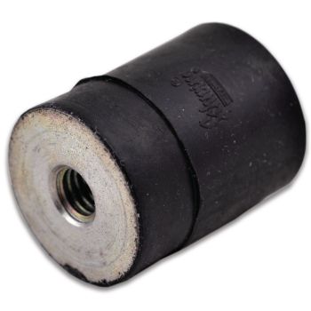 Rubber Buffer Diameter 20mm, Height 25mm, M6 Double Female Thread