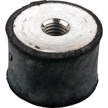 Rubber Buffer Diameter 30mm, Height 20mm, 2x M8 Female Thread