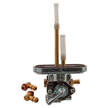 Fuel Petcock without Low Pressure Terminal, ON/OFF/RES, Reversible Fuel Terminal (180°/90° for 6mm Fuel Line)