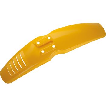 Replica Front Fender 'Export', 'Competition Yellow', with venting slots (OEM mounting holes for easy installation)