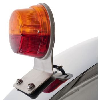 Hella Classic Taillight with Stainless Steel Bracket, without licence plate light, suitable for item 63020+63021, with TÜV report